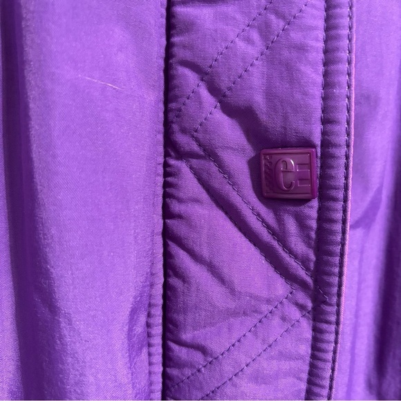 Europa Helly Hansen VTG 90s Women's Size 12 Snow Ski winter Coat Purple - Picture 3 of 8
